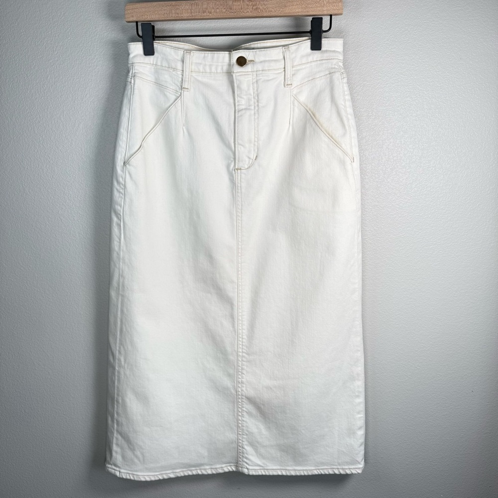 Joe’s Jeans Andrea's Lookbook The Pathway Denim Jean Midi Skirt Size 28